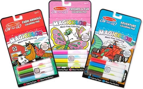 Melissa & Doug On The Go Magicolor cuaderno para colorear, Paquete de almohadillas para colorear Magicolor