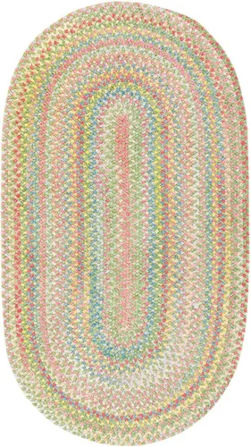 Miniatura 15 de Capel Rugs Baby's Breath - Alfombra ovalada trenzada (2 x 3 pulgadas), color natural