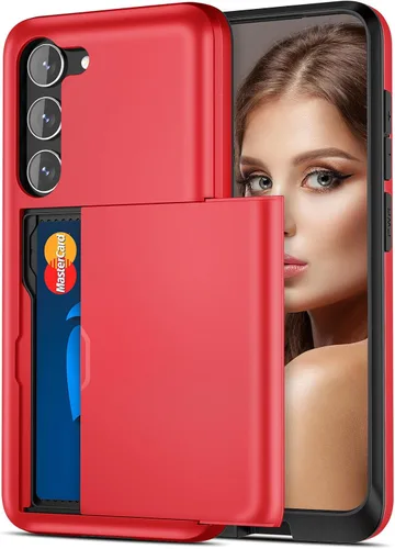Miniatura 12 de Jiunai Funda para Samsung Galaxy S22 Plus Funda tipo cartera para tarjetas de crédito, soporte para efectivo, bolsillo deslizante de doble capa