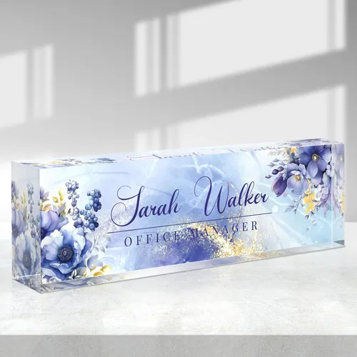 Miniatura 27 de Placa de nombre personalizada, placa de nombre de escritorio personalizada, accesorios de oficina de acrílico, regalos de agradecimiento