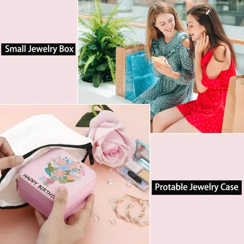 Miniatura 5 de Regalos para hermanas de hermana, pequeño joyero de viaje, organizador de joyas, caja de joyería, regalos inspiradores para hermanas, amigas, niñas