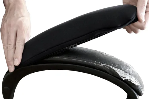 Fundas de neopreno suave para reposabrazos de silla que se estiran sobre los reposabrazos de 13 a 17 pulgadas. Restaura, protege y amortigua. Juego