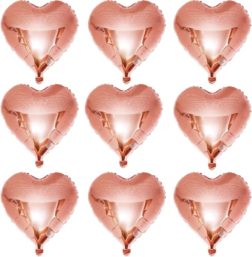 Miniatura 8 de Lovoir 10 globos de aluminio con forma de corazón azul bebé de 18 pulgadas, globos de amor para el día de San Valentín, cumpleaños, fiestas, bodas