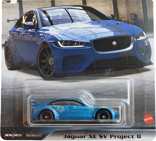 Miniatura 2 de Mattel Hot Wheels Fast & Furious Full Force Jaguar XE SV Project 8 4/5, Azul