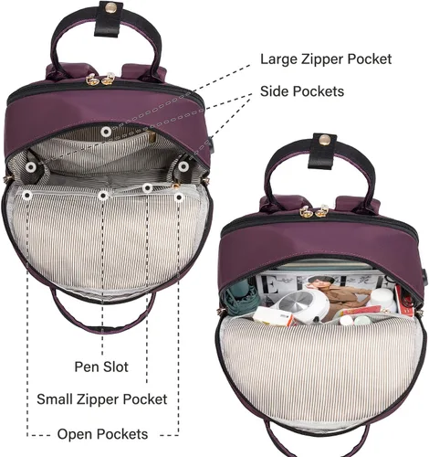 Miniatura 3 de LOVEVOOK - Mochila de computadora portátil para mujeres y niñas, mochila escolar de 15.6 pulgadas, mochila de libro linda, mochila de computadora