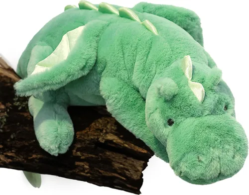 Miniatura 14 de YOUBLEK Animales de peluche con peso de 27.5 pulgadas, 2 libras, lindo dragón de peluche, juguete de dinosaurio con peso para niños y adultos