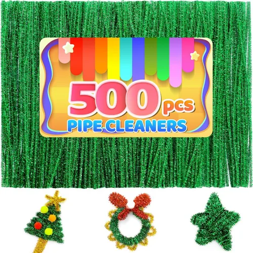 Miniatura 27 de Iooleem 200 piezas de limpiadores de tubería marrones, tallos de chenilla, limpiadores de tubería para manualidades, manualidades con limpiadores