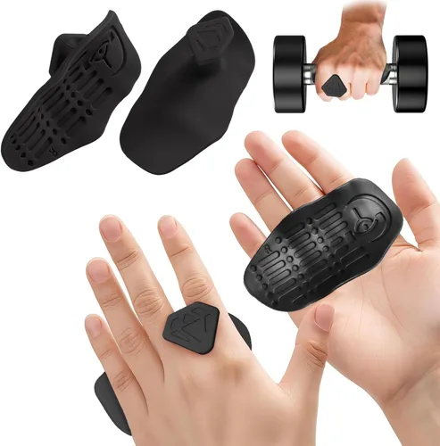 Agarres de entrenamiento antideslizantes, protectores de palma de goma para levantamiento de pesas, dominadas, mancuernas, entrenamiento de fitness