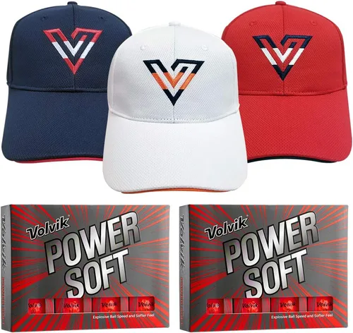 Miniatura 15 de Volvik Power Soft Explosive Ball Speed Golf Balls Set de regalo