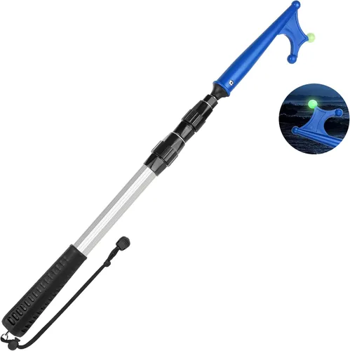 Miniatura 9 de SANLIKE Telescopic Boat Hook for Docking, Extendable Marine Docking Pole with Luminous Design, Rust-Resistant Aluminum, Non-Slip Handle, Lightweight