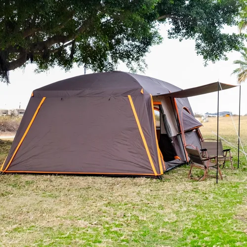 Miniatura 15 de KTT Extra Large Tent 12 Person,Family Cabin Tents,2 Bay-Windows,2 Rooms and 3 Doors 3 Windows with Mesh,Waterproof,Straight Wall,Double Layer,Big