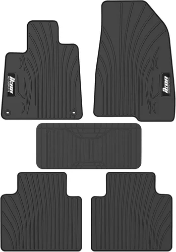 IKON MOTORSPORTS, Alfombrillas de suelo de ajuste personalizado compatibles con Honda Accord 2018-2022, goma de látex resistente para todo tipo de