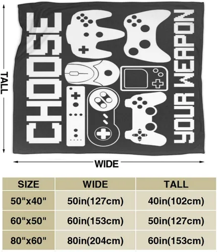 Miniatura 3 de Your Weapon - Mantas de franela ultra suaves para decoración de sala de estar, dormitorio, sofá, silla, oficina o automóvil, 50 x 40 pulgadas Your