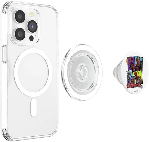 Miniatura 4 de Marvel Deadpool - Retrato familiar apilado PopSockets MagSafe PopGrip para iPhone