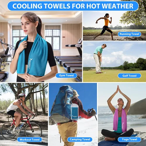 Miniatura 6 de Toalla refrigerante Syourself para un alivio instantáneo: toalla refrescante de 40 pulgadas x 12 pulgadas para jugar bolos o hacer ejercicio o yoga