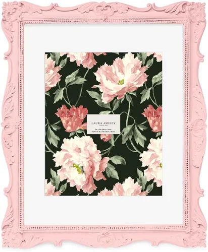 Miniatura 11 de Laura Ashley - Marco de fotos de 5 x 7 pulgadas, de resina texturizada y elaborada a mano, con caballete y gancho para mesa y pared, con diseño Negro