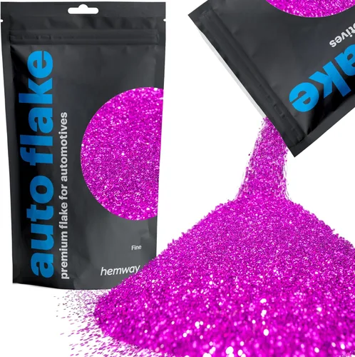 Miniatura 21 de Hemway Auto Flake Glitter FINE 1/64" 0.015" 0.4mm 375 micras Aditivo de Pintura en Hojuelas Metálicas 100g para uso con Pintura en Aerosol para Azul