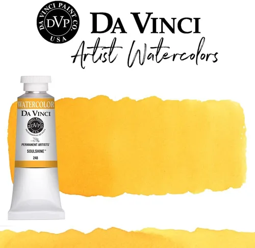 Miniatura 233 de DA VINCI PAINTS Pintura Acuarela Profesional para Artistas, Alizarin Crimson (Quinacridone), 37ml Índigo