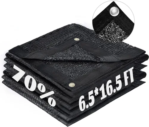 Miniatura 84 de LOVE STORY Malla de tela para sombra de 3 x 6 pies, 70% color negro, con ojales, para jardín, cubierta de plantas, invernadero y patio