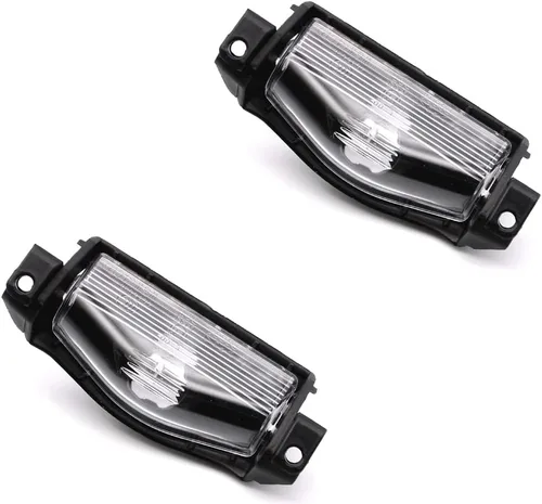 2 piezas de cubierta de lámpara de luz de matrícula Compatible para Mazda 2 2011 2012 2013 Mazda 3 2009 2010 2011 2012 2013 BS1E-51-274E