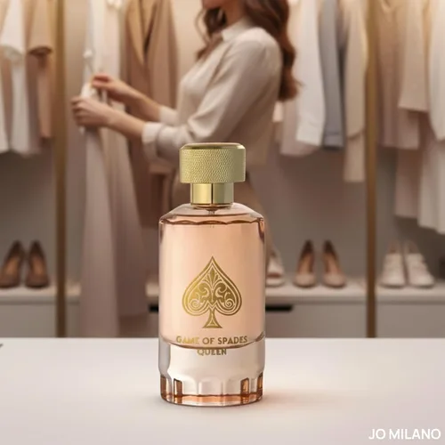 Miniatura 3 de Jo Milano Game of Spades Queen Parfum Spray 3.4 oz (3.4 fl oz) Ámbar, rosa, floral, bueno, aroma a almizcle Fragancia de larga duración