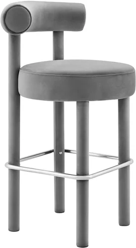 Miniatura 25 de Modway EEI-6705-IVO Toulouse Boucle - Juego de 2 sillas de comedor de tela, color marfil