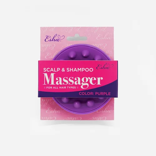 Miniatura 5 de Esha Girl - Masajeador de cuero cabelludo y cabeza de silicona suave – Cepillo de champú para húmedo seco aceitoso rizado recto grueso fino áspero