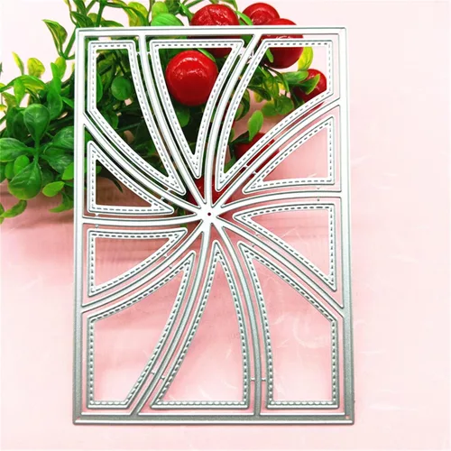 Miniatura 7 de Troqueles de corte para hacer tarjetas de papel, marco de fondo de Navidad 3D, plantillas de metal, herramientas de álbumes de recortes, plantilla