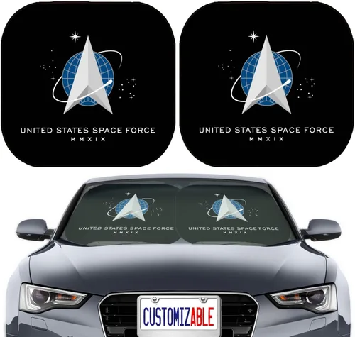 Miniatura 19 de Maizi Parasol para Parabrisas de 2 Piezas Ajuste Universal Parasoles para Parabrisas se Adapta a la Mayoría de SUV, Sedán, Camioneta, Furgoneta Logo