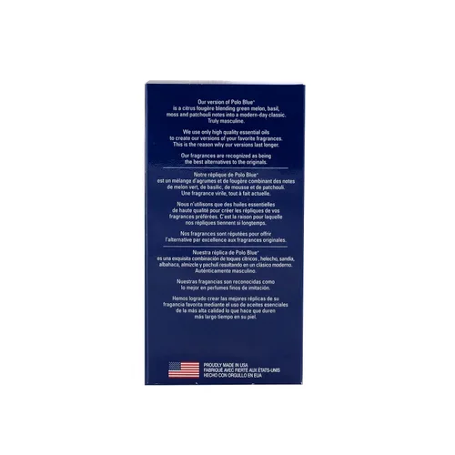 Miniatura 3 de PB ParfumsBelcam Classic Match our Version of Polo Blue EDT, 2.5 onzas líquidas, afrutado (paquete de 2)