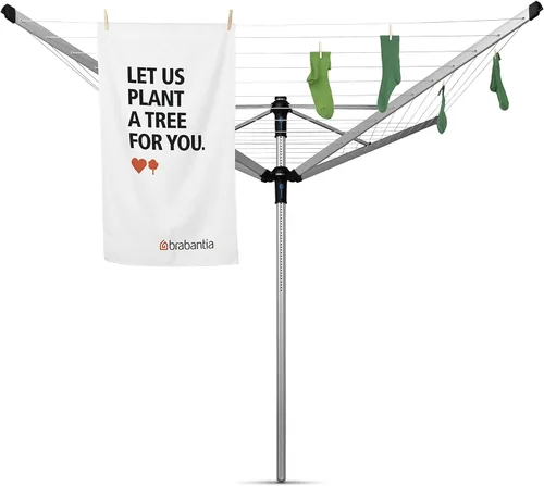 Miniatura 15 de Brabantia Lift-O-Matic Advance - Tendedero de 4 brazos para exteriores (164 pies / Ø 1.97 pulgadas) de altura ajustable, tendedero plegable + estaca