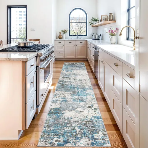Miniatura 26 de YOUFORTONG Alfombras Corredoras de 2x10 para Pasillos, Alfombra de Cocina Suave, Alfombra Corredera Antideslizante con Respaldo de Goma para Baño