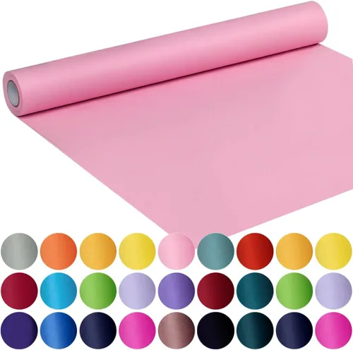 Miniatura 47 de SMART&CASUAL Papel de regalo negro de 17.8 x 760 pulgadas (63 pies) de papel kraft para regalo, tablón de anuncios, ramos, flores, niños, embalaje