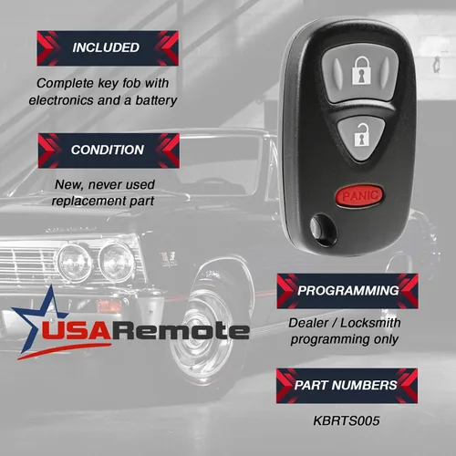 Miniatura 3 de Llavero de control remoto de entrada sin llave compatible con Suzuki SX4 2007-2009 / Grand Vitara 2006-2012 (KBRTS005)
