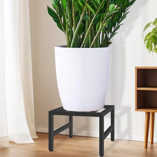 Miniatura 2 de Soporte para plantas para interiores y exteriores, soporte de pedestal de hierro forjado resistente, soporte de metal para plantas
