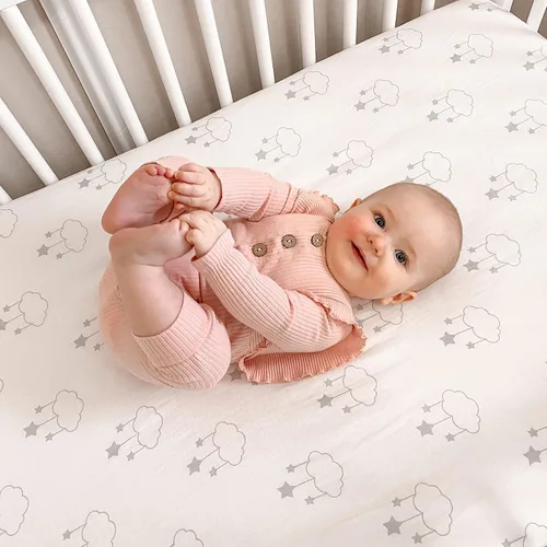 Miniatura 7 de Newton Baby Sábana bajera ajustable para cuna (paquete de 2) - Ultra transpirable y suave, algodón orgánico, se adapta a todas las cunas estándar