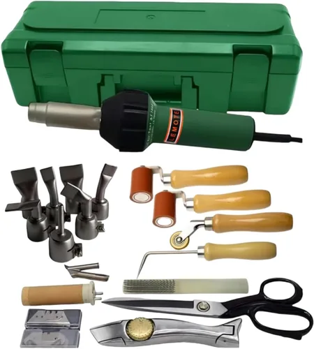 Herramientas profesionales de soldadura para techos de PVC de 110 V 1600 W, kit de pistola de calor, soldador de plástico, pistola de soldadura de