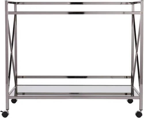 Miniatura 2 de SEI FURNITURE Southern Enterprises Maxton - Carrito de bar, plateado pulido