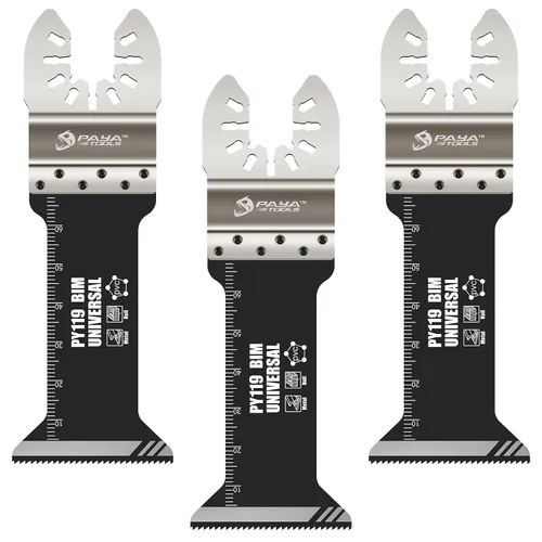 Cuchillas oscilantes universales bimetálicas con soporte de acero inoxidable, cuchillas multiherramienta de 1-1/2 pulgadas para madera y clavos,