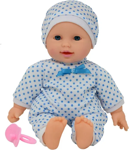 Muñeca de bebé niño de cuerpo suave de 11 pulgadas en caja de regalo - Incluye chupete de muñeca - Muñecas de juguete para niños y niños pequeños