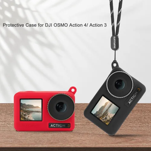Miniatura 7 de Funda protectora de silicona para cámara DJI OSMO Action 4/Action 3, portátil a prueba de caídas OSMO Action 4/3, funda protectora de accesorios