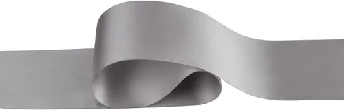 Miniatura 2 de Cinta de satén de doble cara de 3 pulgadas de ancho - 25 yardas (012-plateado)