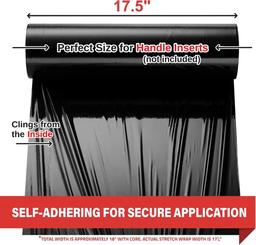 Miniatura 3 de Stretch Wrap - Rollos de plástico transparente para palé de plástico, resistente, 18 x 11 pulgadas, calibre 80 (grosor de 20 micras), autoadhesivo