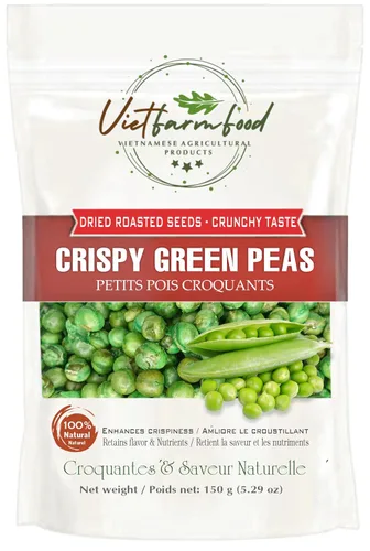 Miniatura 9 de SEMILLAS DE LOTUS CRISPY 5.29oz (150g) VIETFARMFOOD: Ligeramente fritas en aceite. Sin azúcar, dulzura natural, sabor graso característico