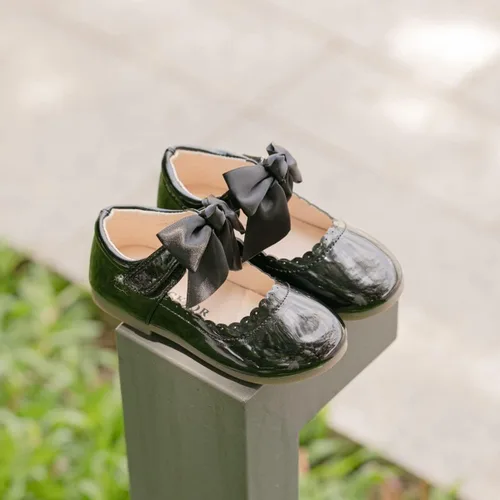 Miniatura 4 de Meckior Zapatos de vestir Mary Jane para niña pequeña, zapatos de ballet para niña, zapatos de fiesta, escuela, zapatos de princesa con lazo