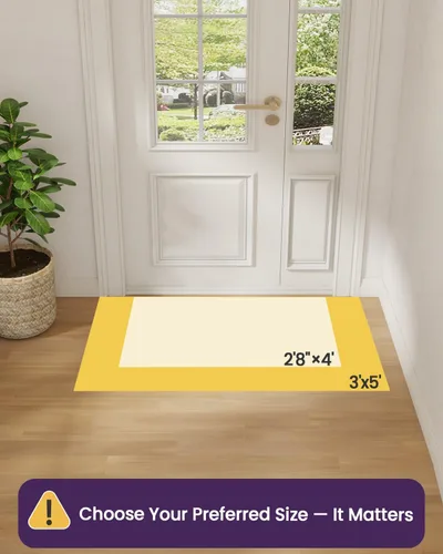 Miniatura 2 de DEXI - Alfombras para puerta de entrada, antideslizante, lavable, absorbente, resistente a la suciedad en el interior, alfombra de entrada de perfil
