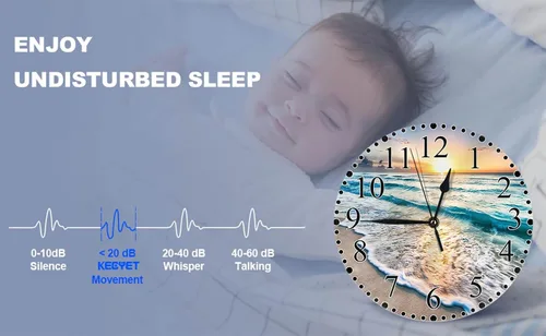 Miniatura 6 de Reloj de pared de gato de fitness de 10 pulgadas, funciona con pilas, reloj de mancuernas grandes y pesado, silencioso, sin tictac, relojes modernos