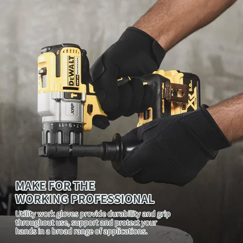 Miniatura 4 de OZERO Guantes de trabajo para hombres y mujeres: guantes de mecánico para pantalla táctil, agarre firme, destreza, guantes ligeros para construcción