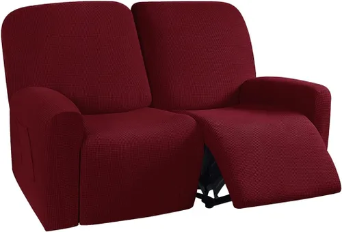 Miniatura 8 de vctops Fundas elásticas resistentes al agua, para sofá reclinable, suaves y lisas, con correa elástica antideslizante, protector de muebles