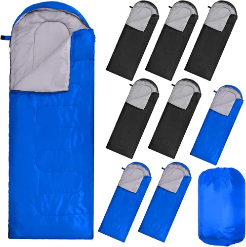 Miniatura 15 de Macarrie 10 Piezas Sacos de Dormir al Por Mayor para Donación a Personas Sin Hogar Refugio Adultos 0 Grados Sacos de Dormir Impermeables con Saco
